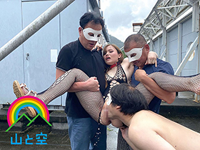 池袋のガールズバー勤務のＨ．Ｋ（２３歳）は、ド淫乱マゾのデカ尻ギャル。【屋外アクメ責め拘束から生ハメ露出姦】【衆人視姦の恍惚オナ＆ションベン晒し】【剃毛マ●コで巨根丸呑み変態５Ｐ輪姦】ヤリマンギャルが孕ませ汁浴びてヨガり狂い、チ●ポ快楽にひれ伏し制御不能の牝イキ連発！！　サンプル画像05